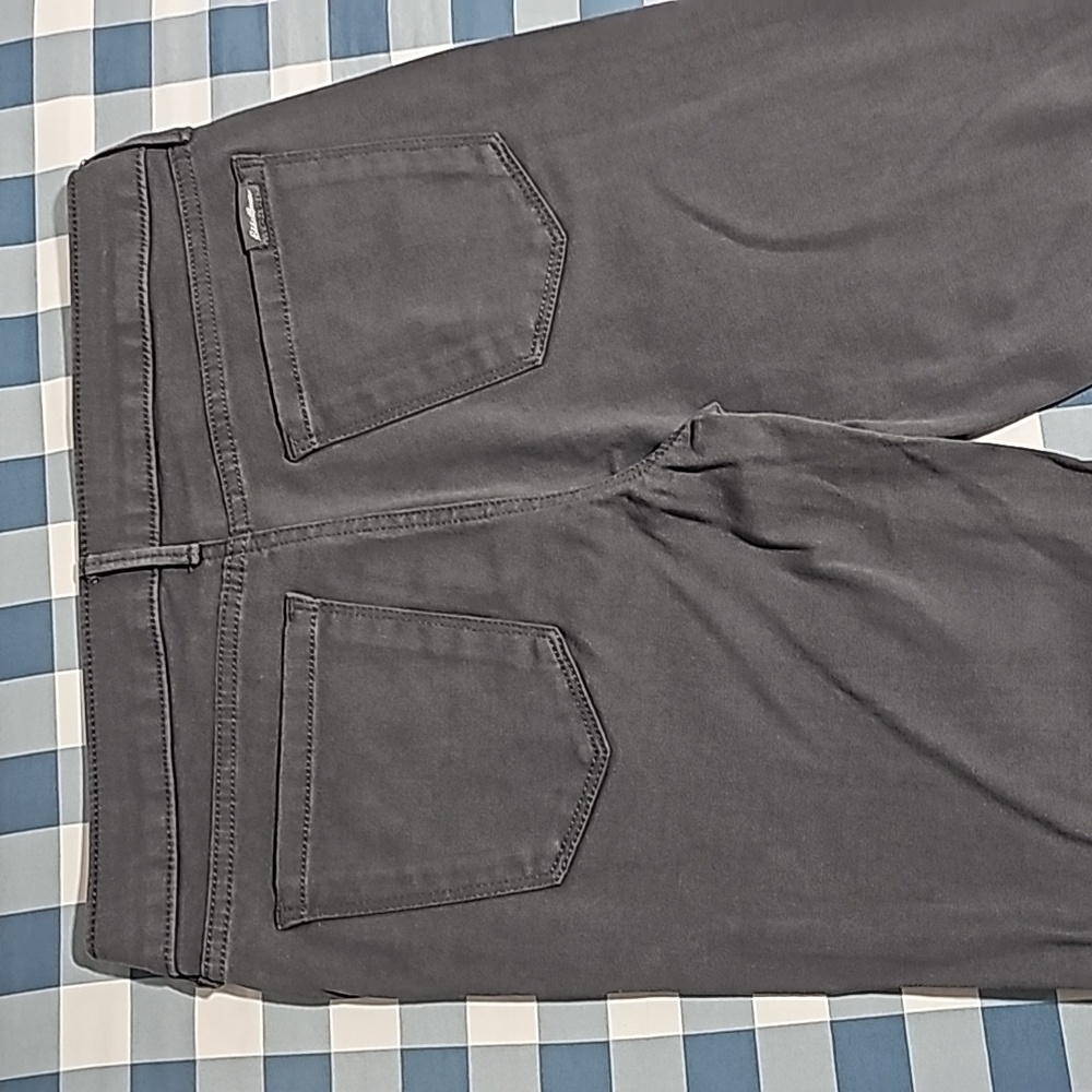 Eddie Bauer  Grey Elysian Slightly-Curvy High-Rise Slim Straight  Pant - Picture 15 of 16